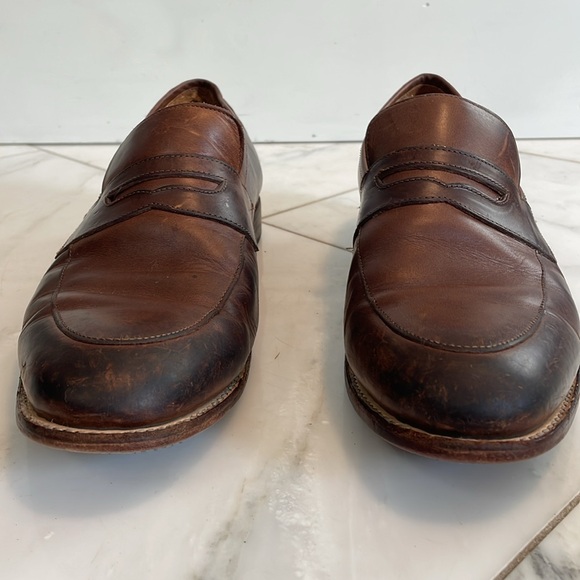 Thursday boot company size 11 men brown leather penny loafers already broken in! - Picture 2 of 10